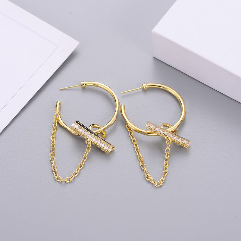 Fashion Trend Earrings Hot Alloy Circle Earrings Earrings