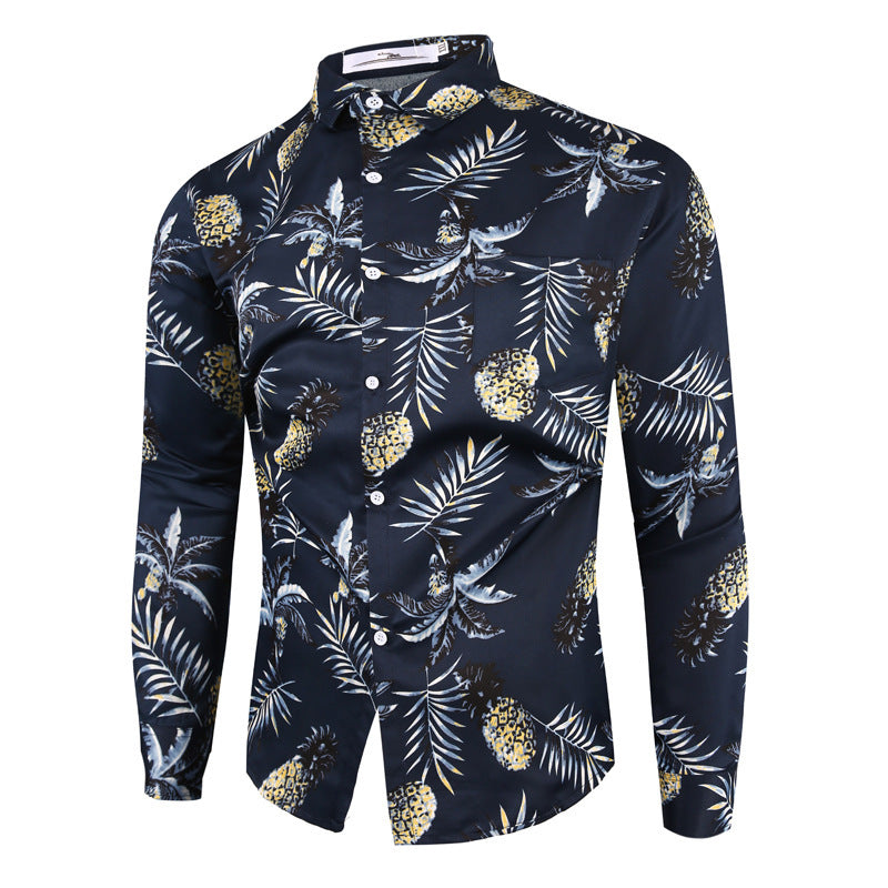 Hawaiian Men's Long Sleeve Shirt Men's Shirt