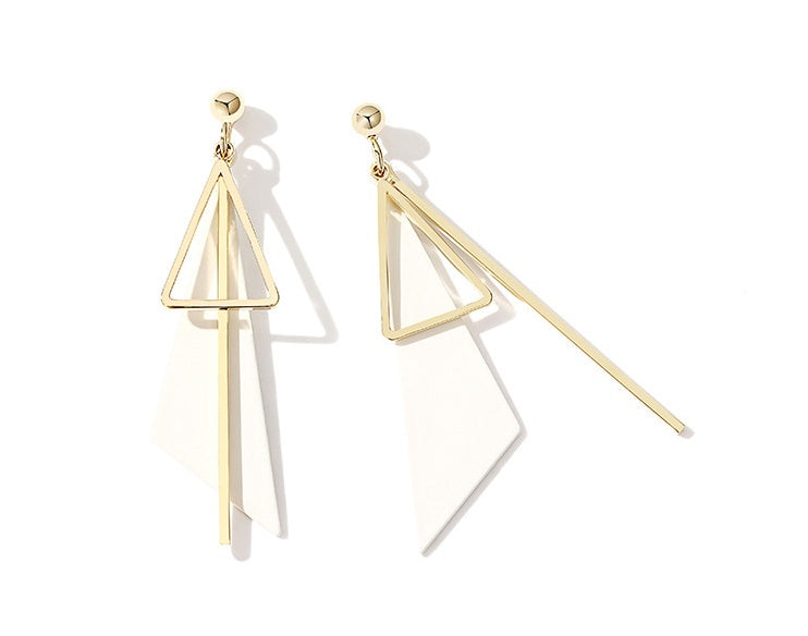 Geometric triangle earrings irregular earrings