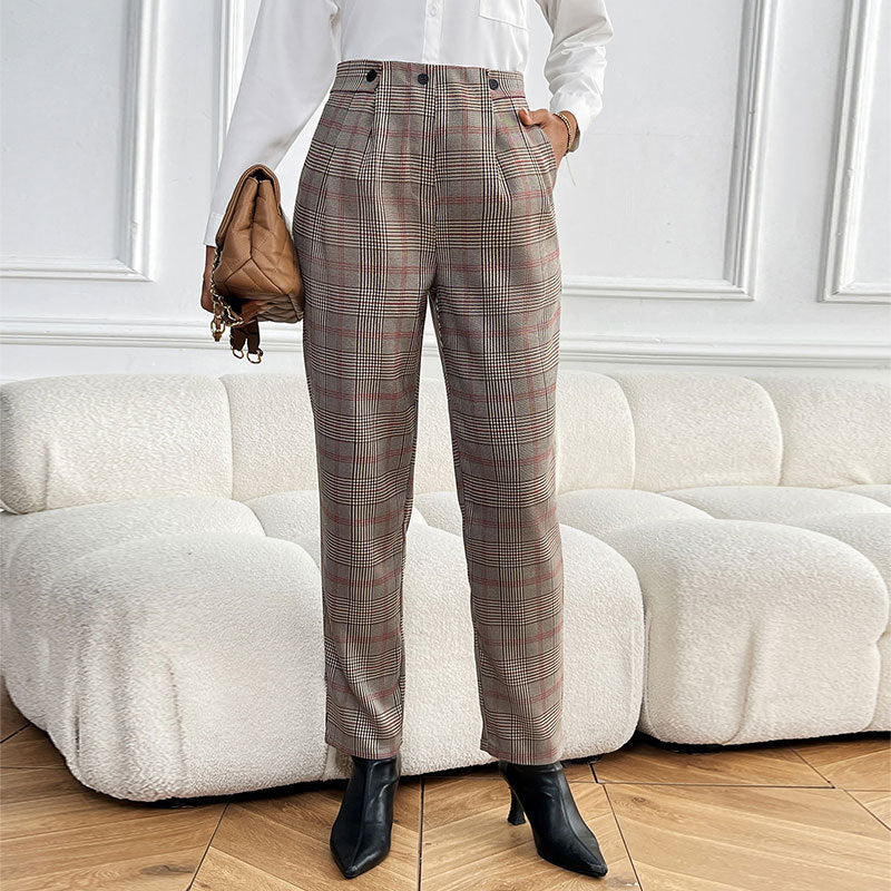 Houndstooth Feet Ladies Suit Pant