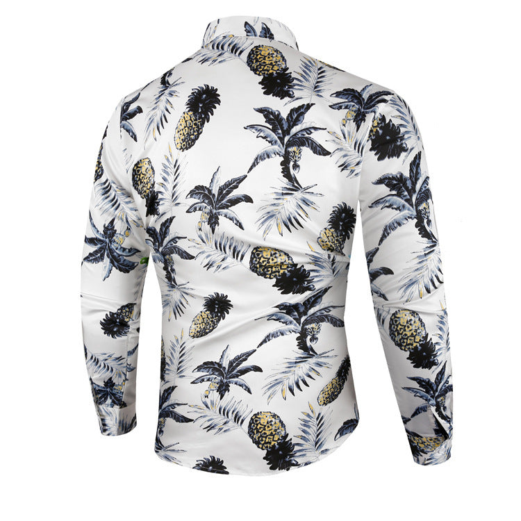 Hawaiian Men's Long Sleeve Shirt Men's Shirt