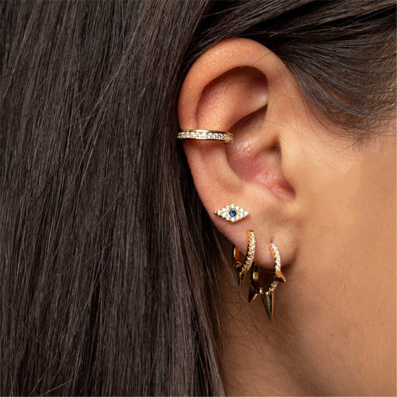 Punk Style Geometric Diamond Trendy Earrings Earrings Earrings