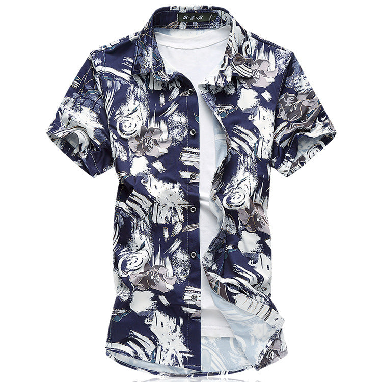 Stretch Mercerized Cotton Shirt Short Sleeve Shirt