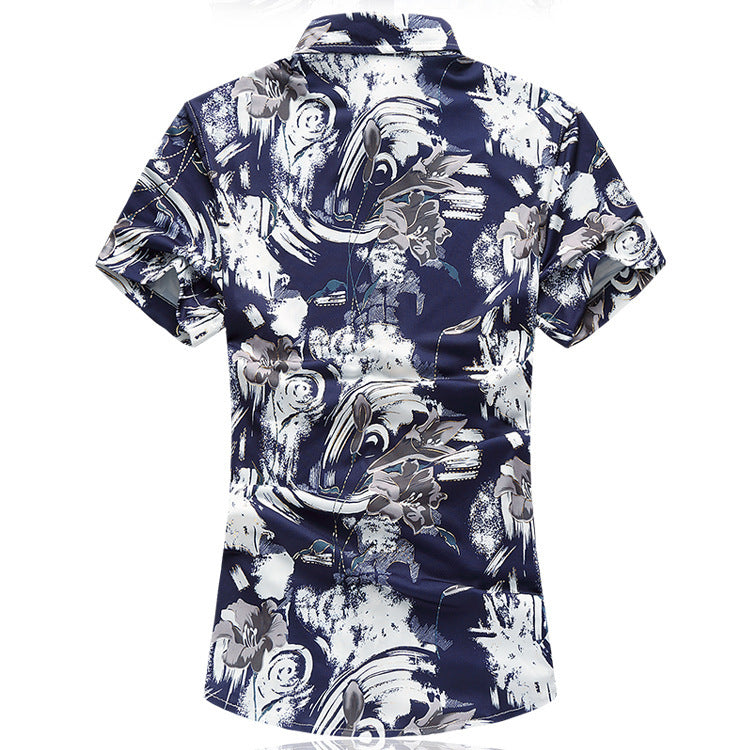 Stretch Mercerized Cotton Shirt Short Sleeve Shirt