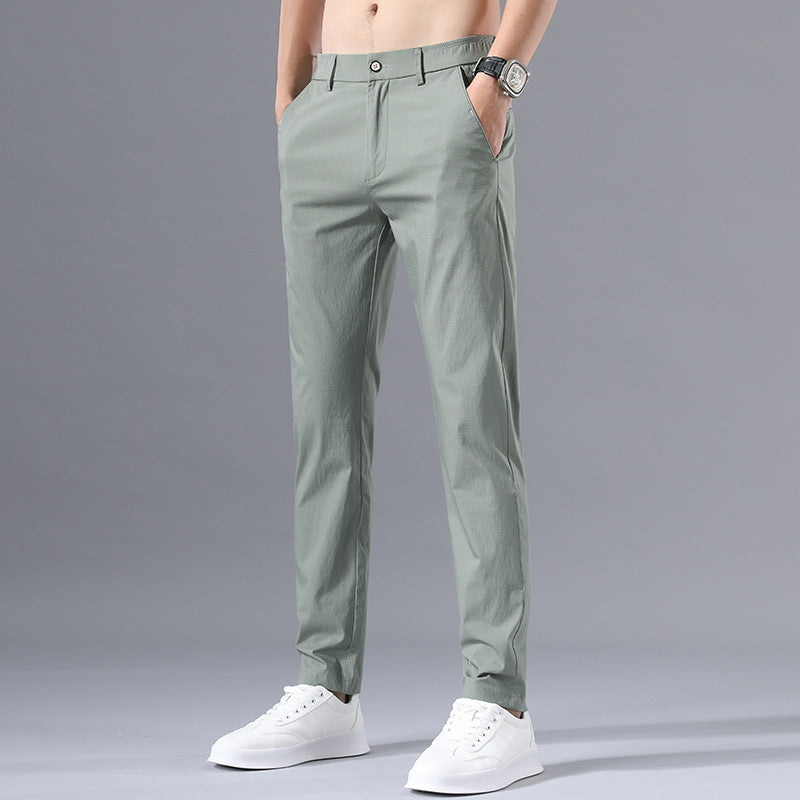 Summer Pants Men's Pants Thin Summer Casual Pants Men's Ice Silk Pants