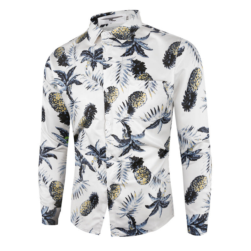 Hawaiian Men's Long Sleeve Shirt Men's Shirt