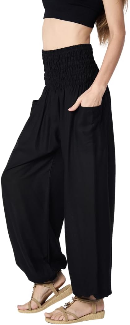 High-Waisted Boho Harem Yoga Pants for Women