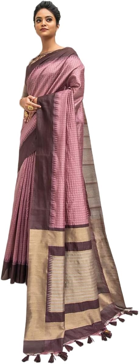 Women's Traditional Silk Saree With Unstitched Blouse Piece