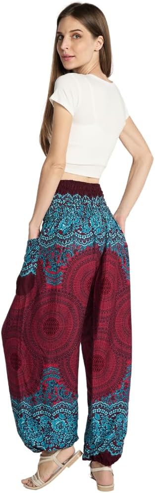 High-Waisted Boho Harem Yoga Pants for Women