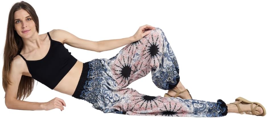 High-Waisted Boho Harem Yoga Pants for Women