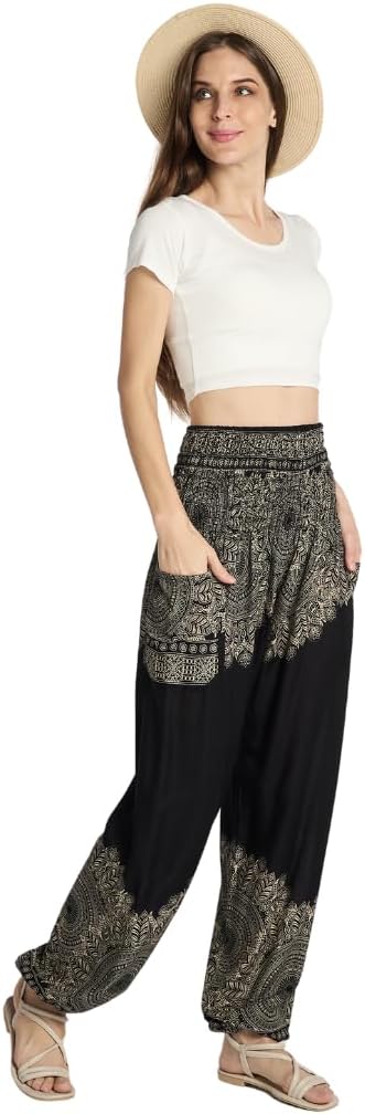 High-Waisted Boho Harem Yoga Pants for Women