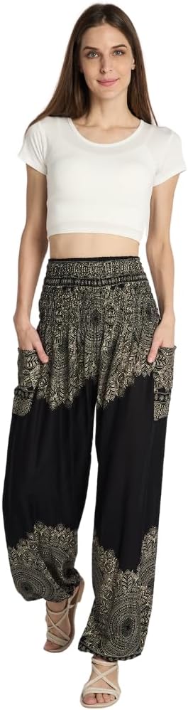 High-Waisted Boho Harem Yoga Pants for Women