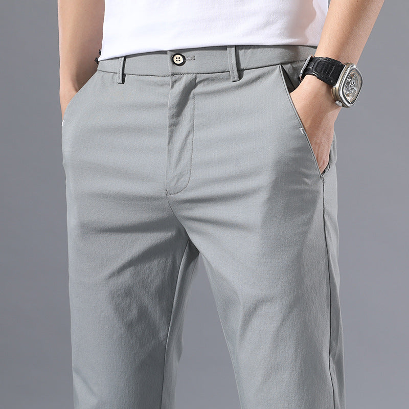 Summer Pants Men's Pants Thin Summer Casual Pants Men's Ice Silk Pants