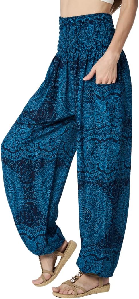 High-Waisted Boho Harem Yoga Pants for Women