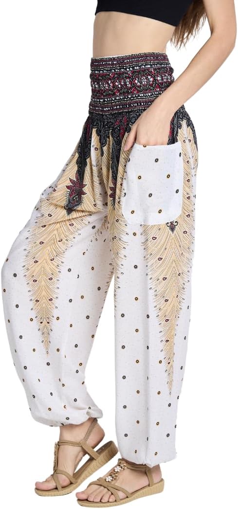 High-Waisted Boho Harem Yoga Pants for Women