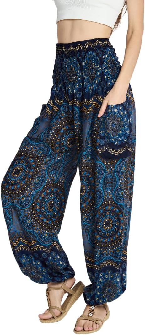 High-Waisted Boho Harem Yoga Pants for Women