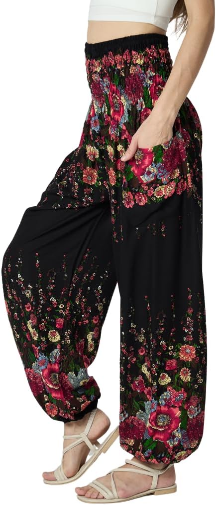 High-Waisted Boho Harem Yoga Pants for Women