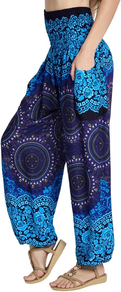 High-Waisted Boho Harem Yoga Pants for Women