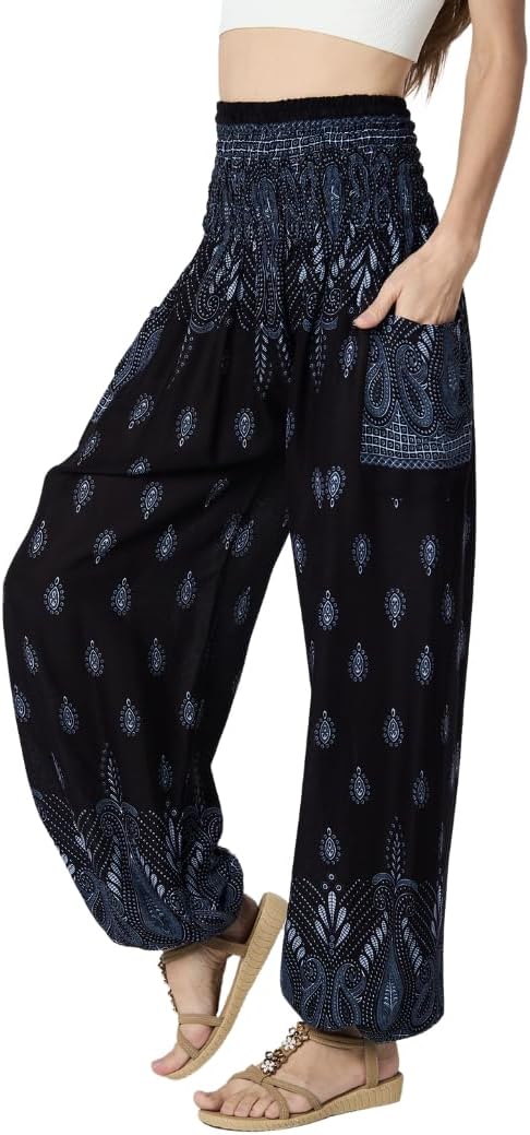 High-Waisted Boho Harem Yoga Pants for Women