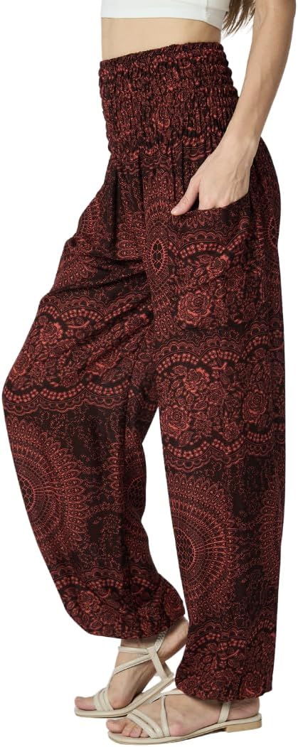 High-Waisted Boho Harem Yoga Pants for Women