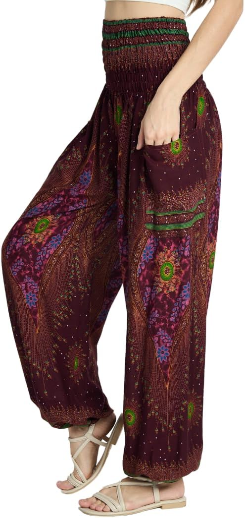 High-Waisted Boho Harem Yoga Pants for Women