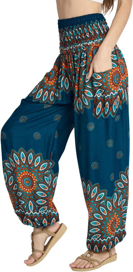 High-Waisted Boho Harem Yoga Pants for Women