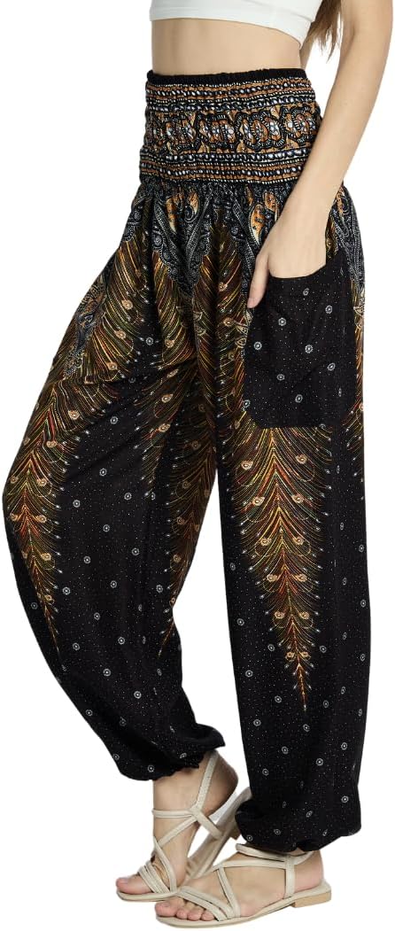 High-Waisted Boho Harem Yoga Pants for Women