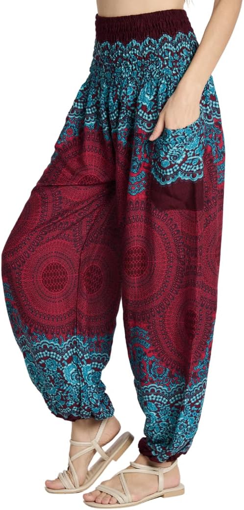 High-Waisted Boho Harem Yoga Pants for Women