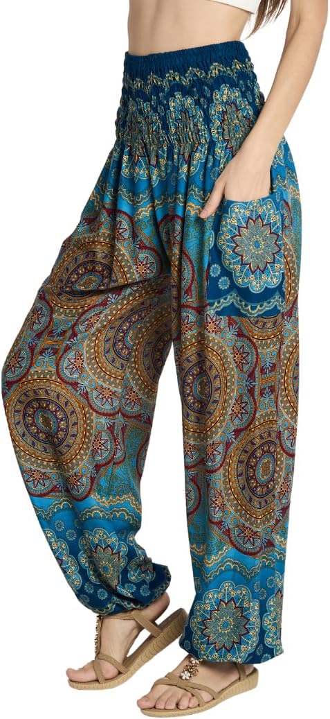 High-Waisted Boho Harem Yoga Pants for Women