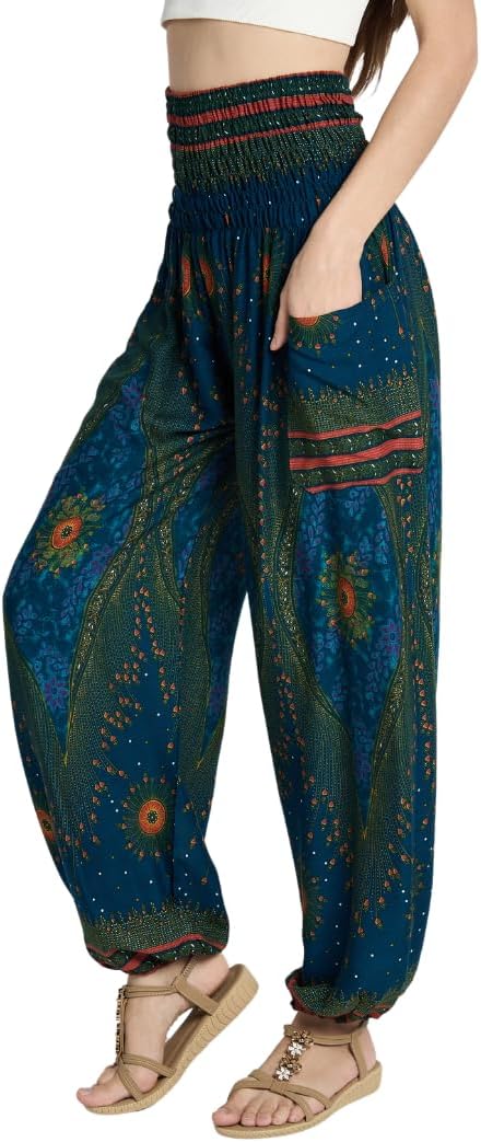 High-Waisted Boho Harem Yoga Pants for Women