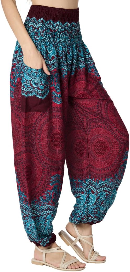 High-Waisted Boho Harem Yoga Pants for Women