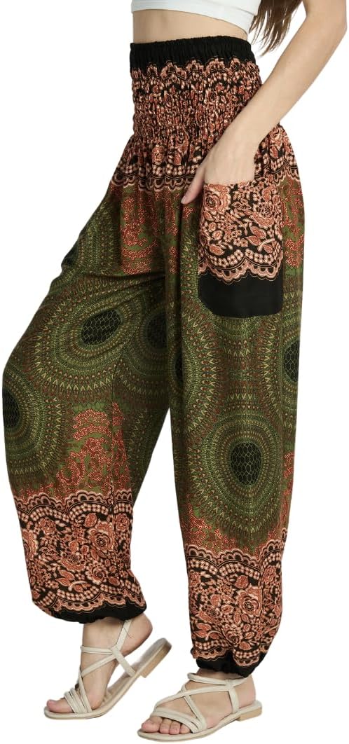 High-Waisted Boho Harem Yoga Pants for Women