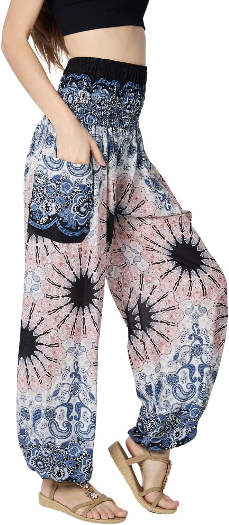 High-Waisted Boho Harem Yoga Pants for Women