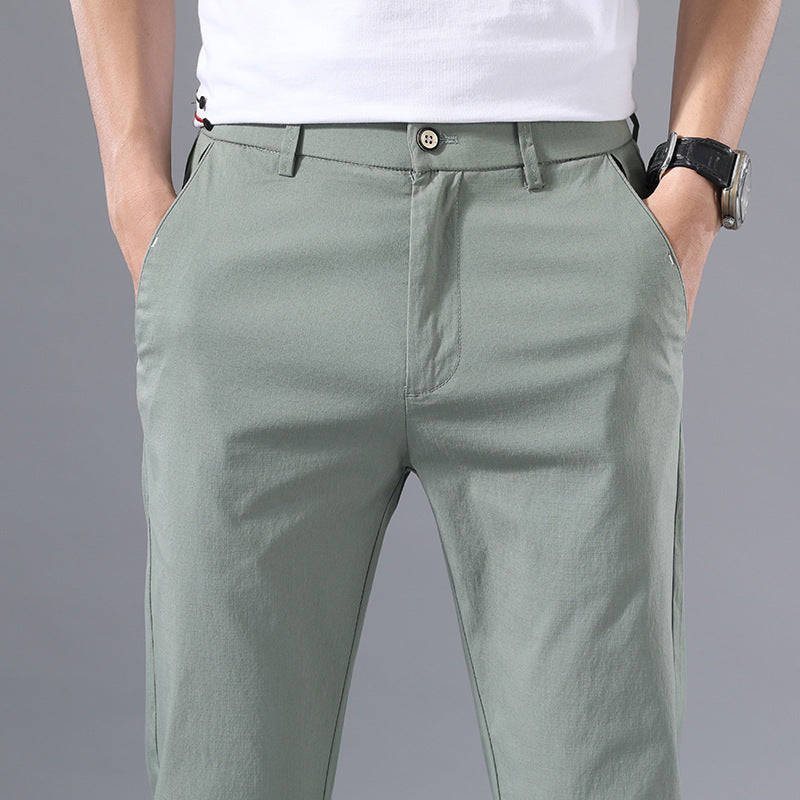 Summer Pants Men's Pants Thin Summer Casual Pants Men's Ice Silk Pants