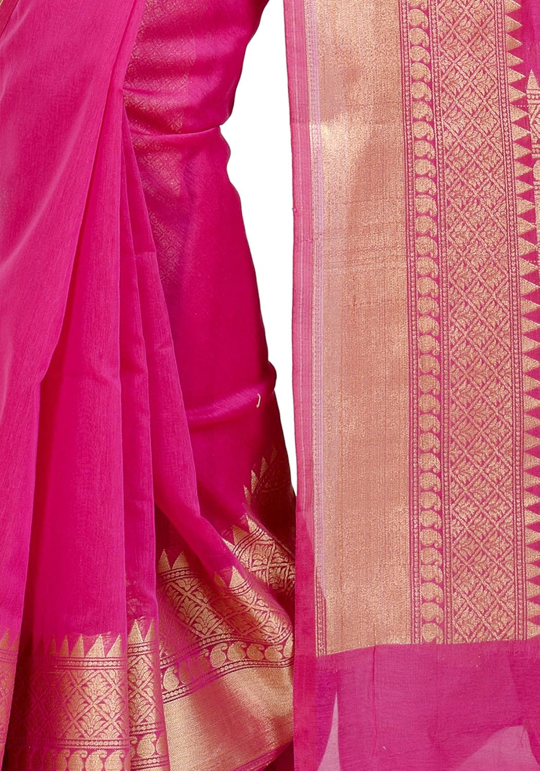 Chandrakala Banarasi Saree for Women with Unstitched Blouse Piece Indian Wear (1258)