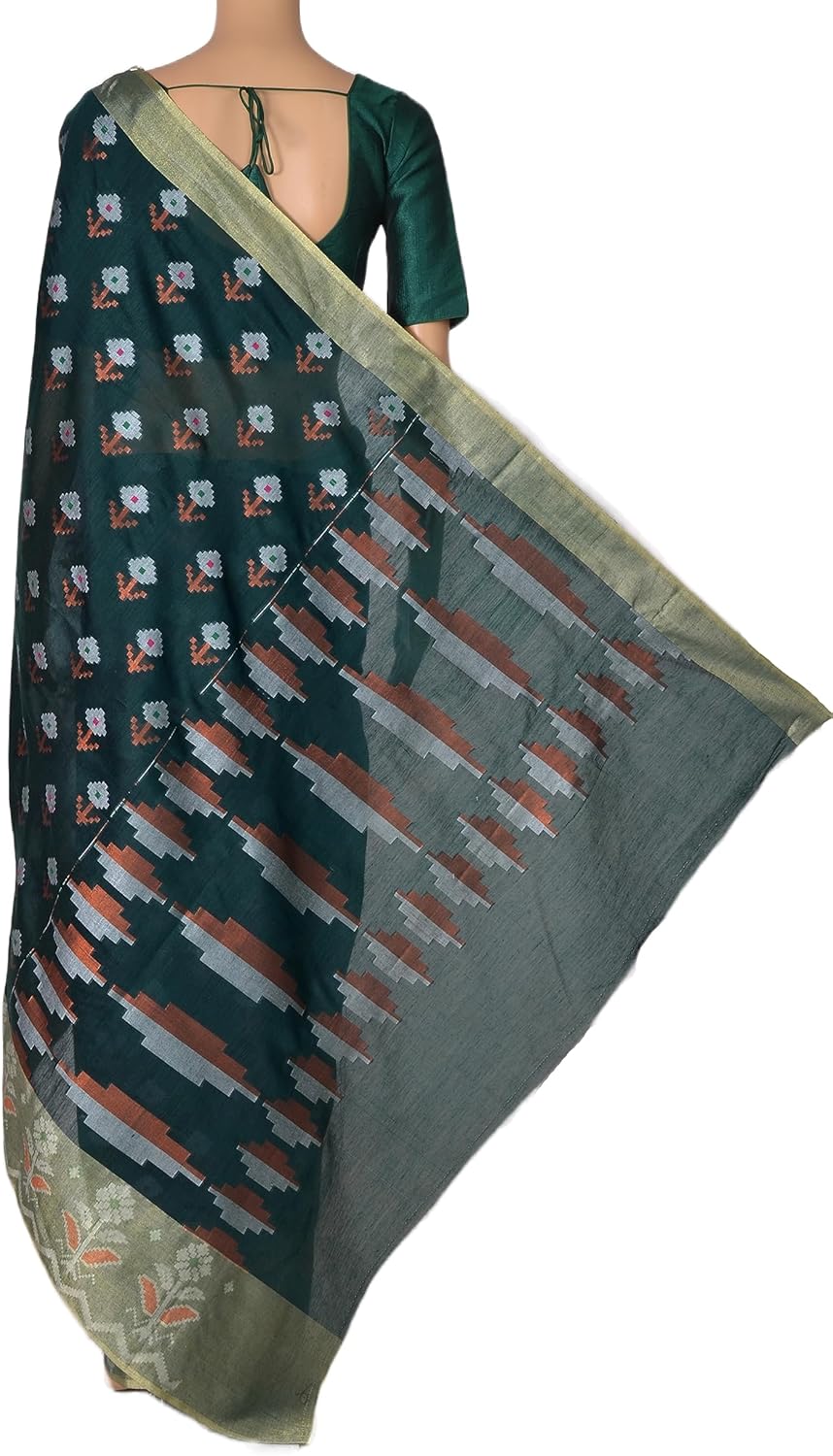 Chandrakala Banarasi Saree for Women with Unstitched Blouse Piece Indian Wear (1436-P)