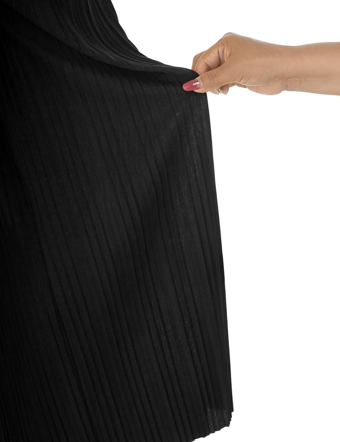 Lock and Love Womens Pleated Wide Leg Palazzo Maxi Pants with Drawstring or Elastic Band