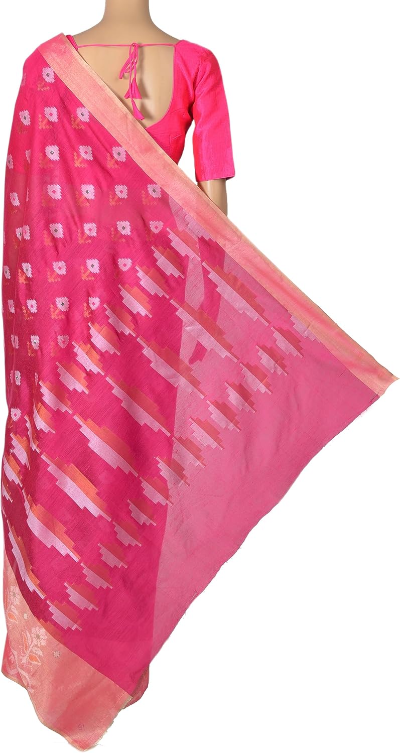 Chandrakala Banarasi Saree for Women with Unstitched Blouse Piece Indian Wear (1436-P)