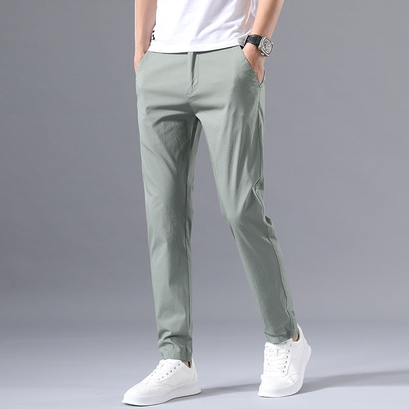 Summer Pants Men's Pants Thin Summer Casual Pants Men's Ice Silk Pants