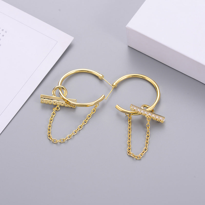 Fashion Trend Earrings Hot Alloy Circle Earrings Earrings