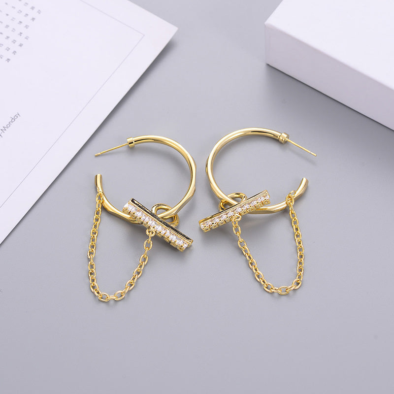 Fashion Trend Earrings Hot Alloy Circle Earrings Earrings