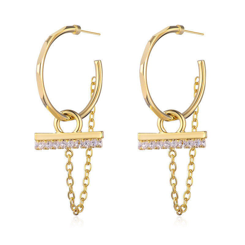 Fashion Trend Earrings Hot Alloy Circle Earrings Earrings